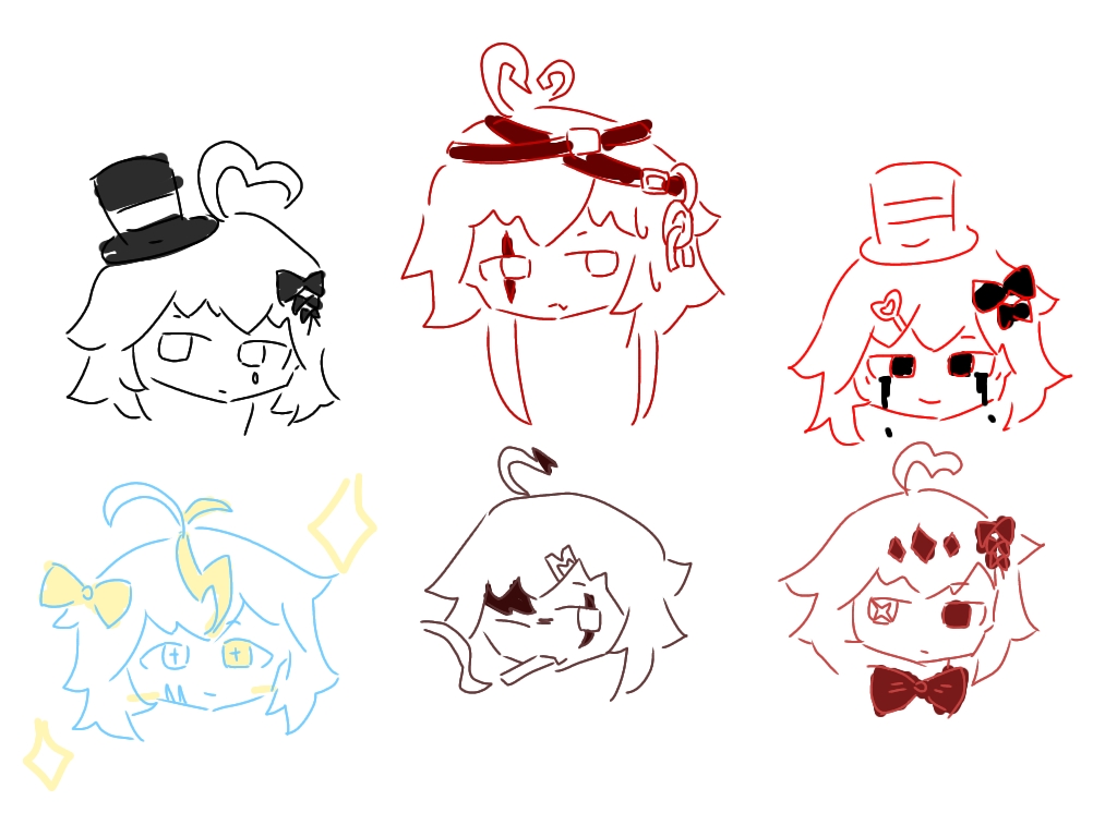 丸亀先輩AUの落書きイラスト