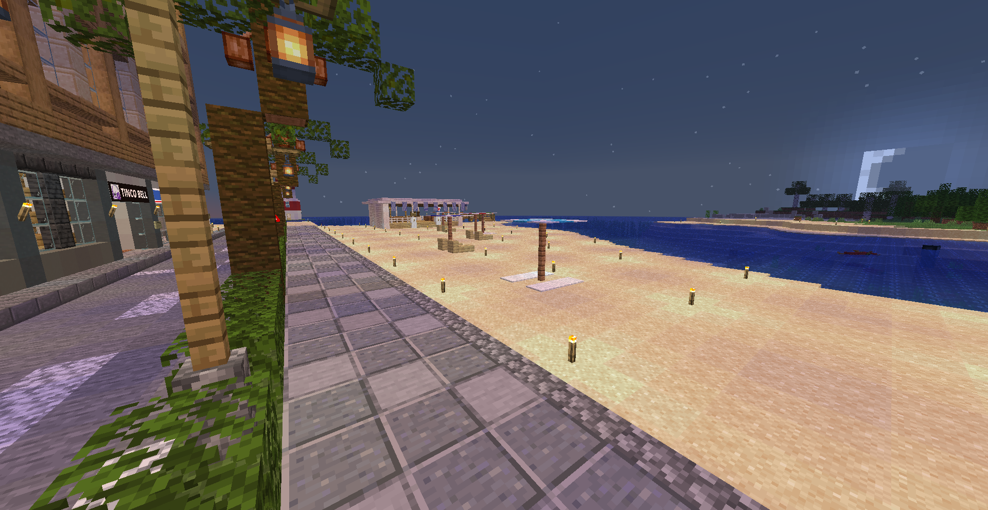 月夜見のビーチ