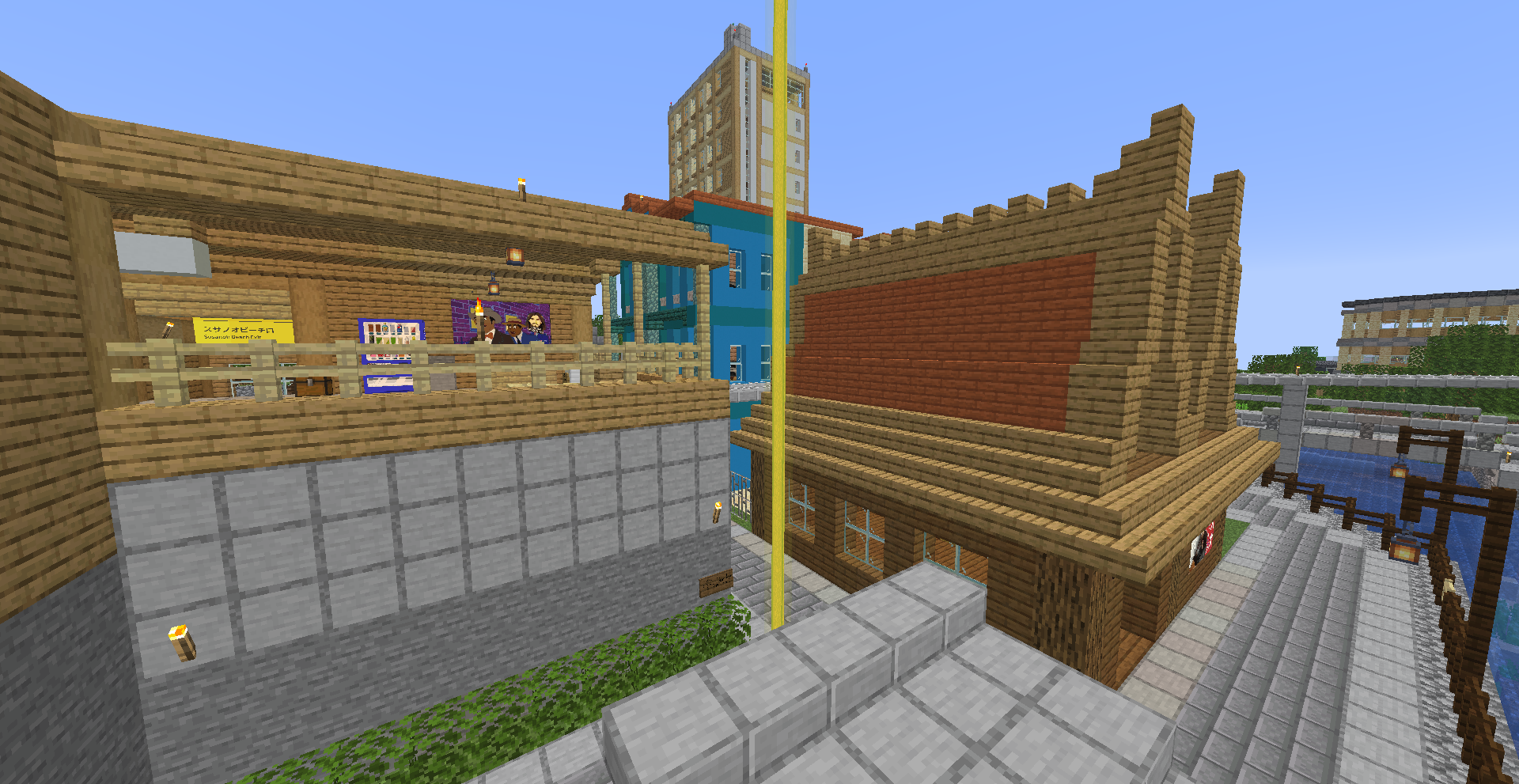 月夜見の街並み